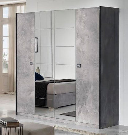 Debora Italian 4 Door Wardrobe