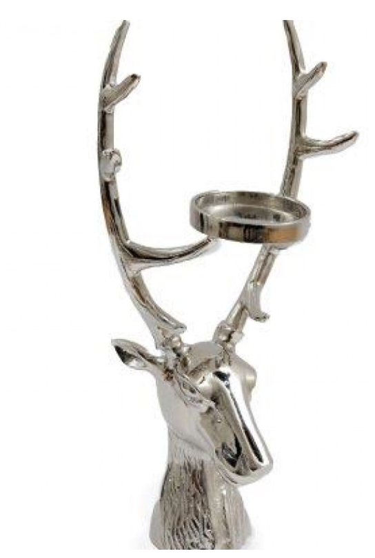 Deer Pillar Candle Holder