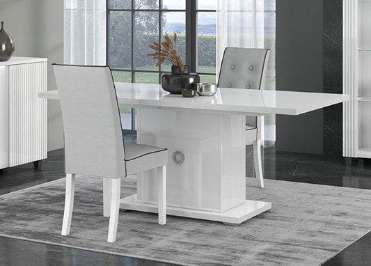 Elite Italian White Extendable Dining Table