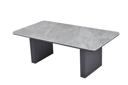 Engelberg Ceramic Black & Grey Dining Table