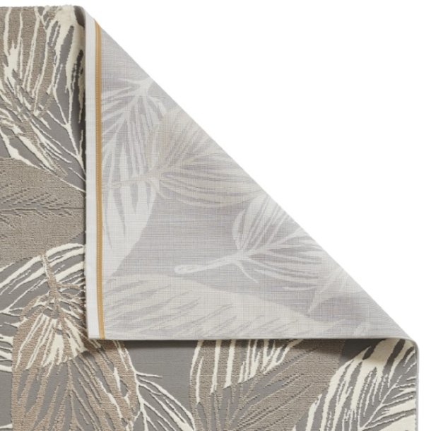Flores Leaf Grey Rug