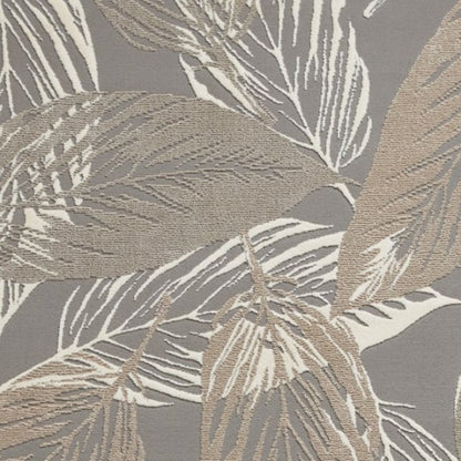 Flores Leaf Grey Rug
