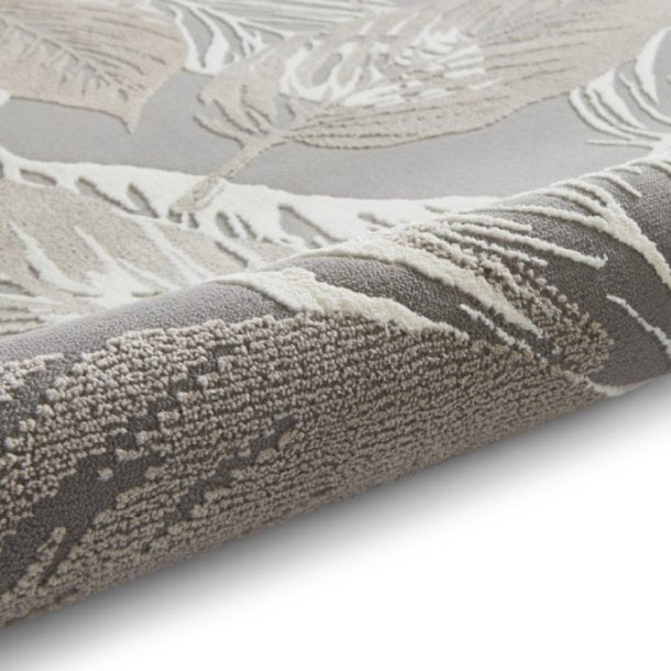 Flores Leaf Grey Rug
