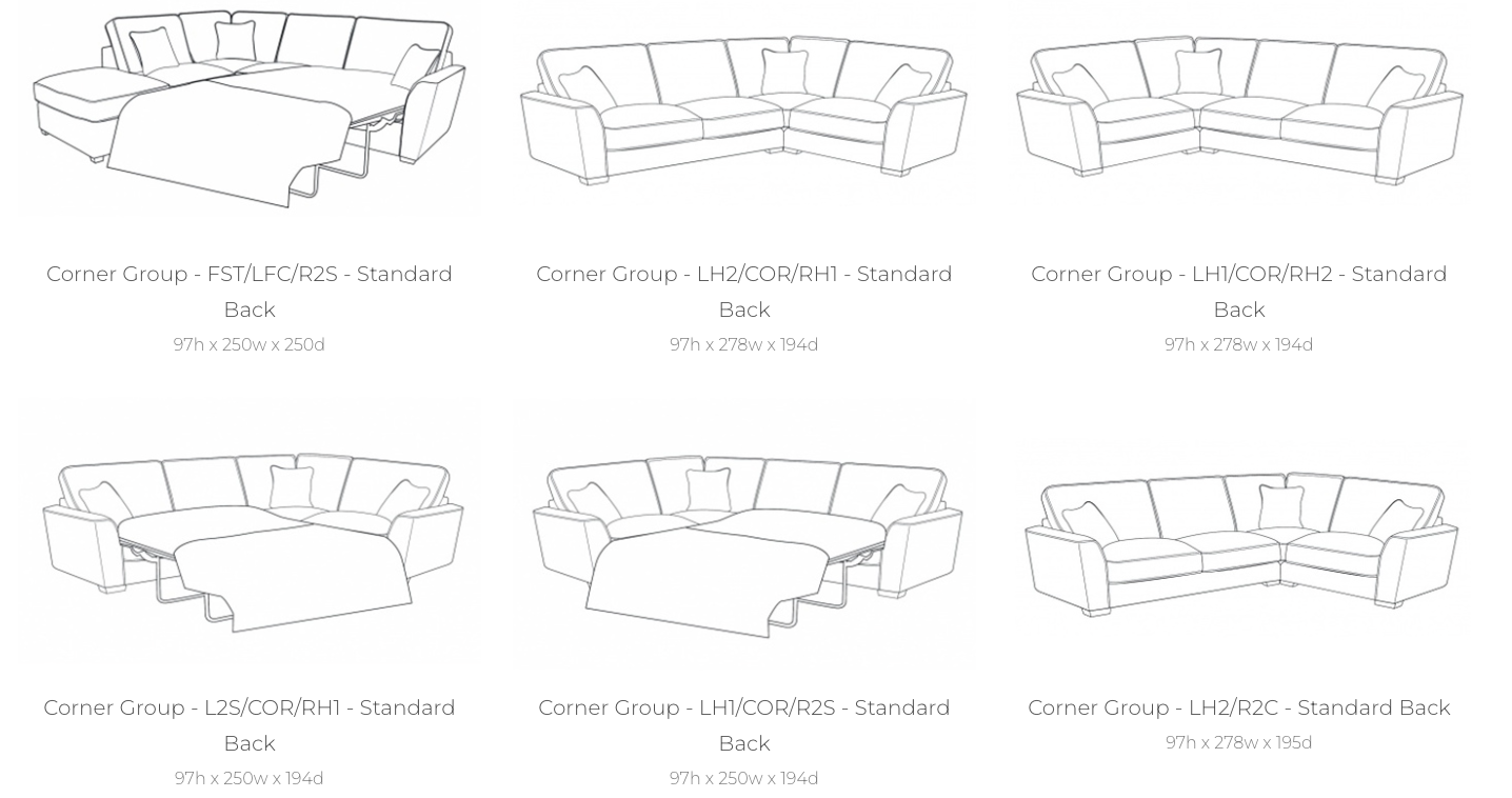 Fantasia Corner Sofa Range