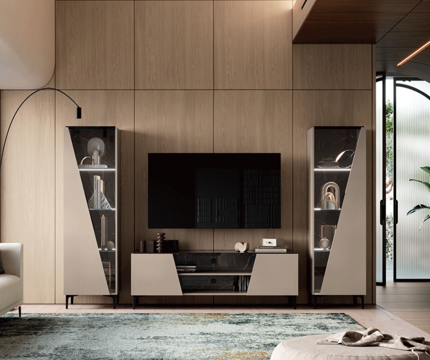 Fidia Day Toffee Cannetè TV Cabinet