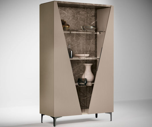 Fidia Day Toffee Cannetè 2 Door Display Cabinet