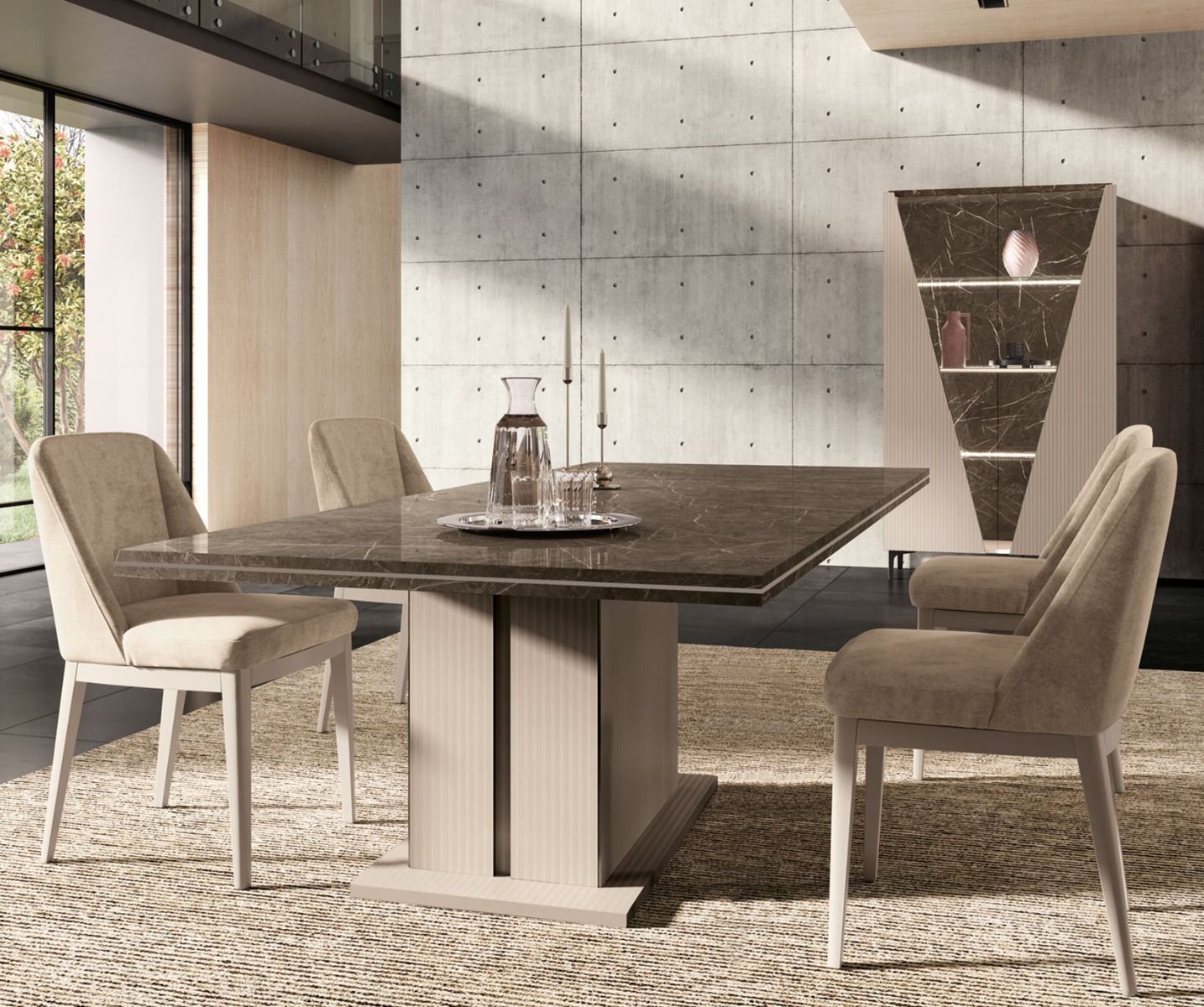 Fidia Day Toffee Cannetè 2 Door Display Cabinet