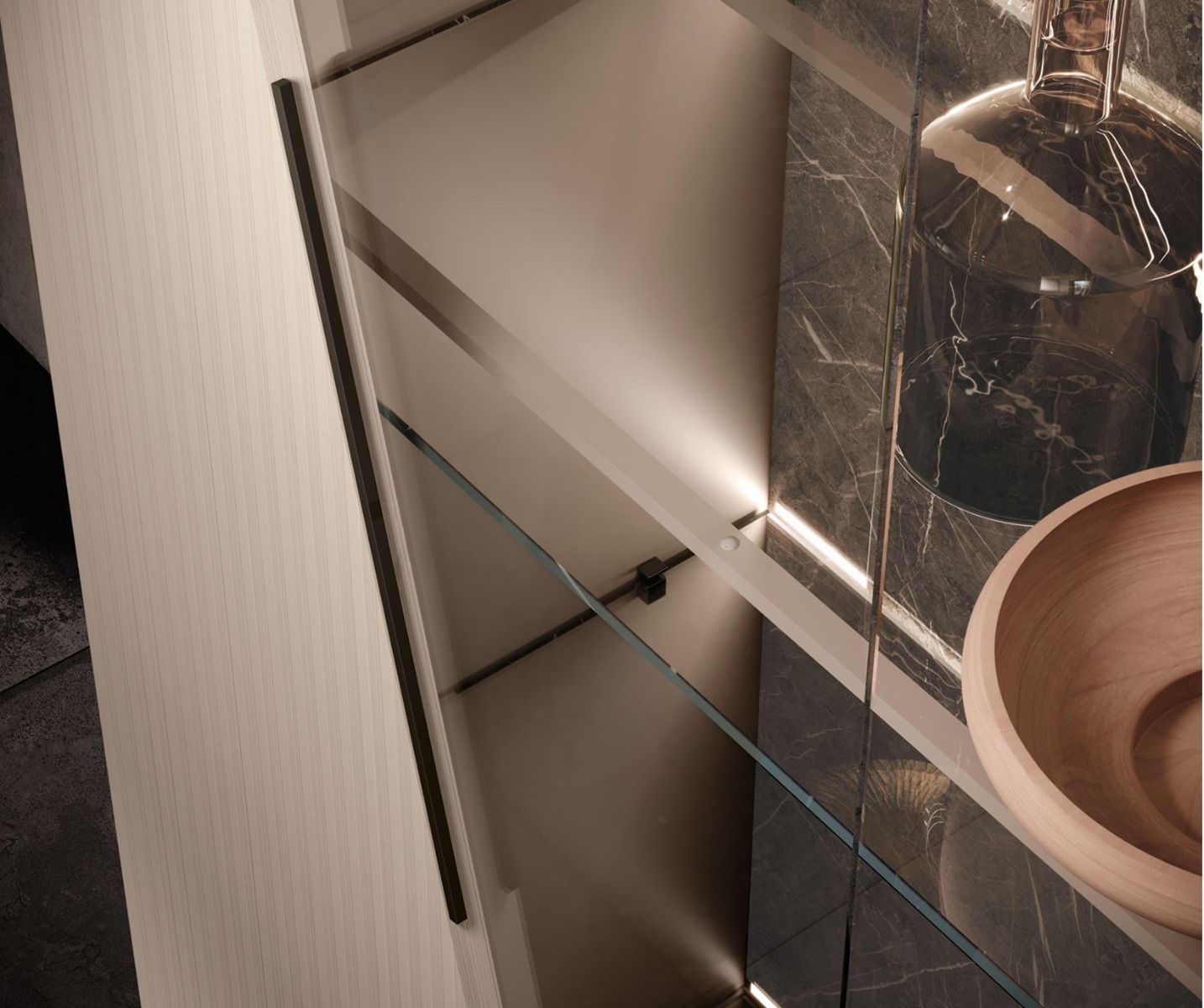 Fidia Day Toffee Cannetè 2 Door Display Cabinet