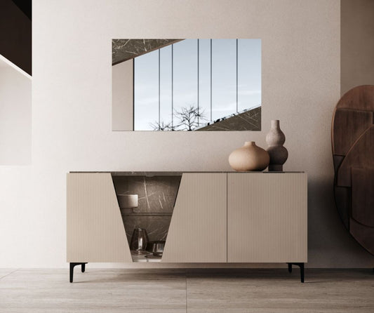 Fidia Day Toffee Cannetè Rectangular Mirror