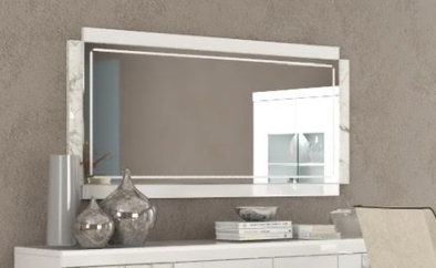 Galaxy Italian High Gloss Sideboard Mirror