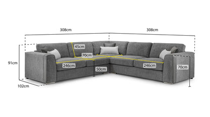 Naples Fabric Sofa Range