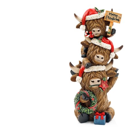 Highland Cow Stack Deco