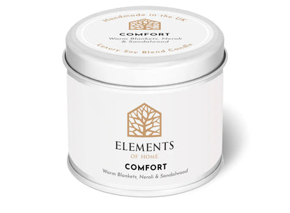 180g Comfort Colour Tin Candle