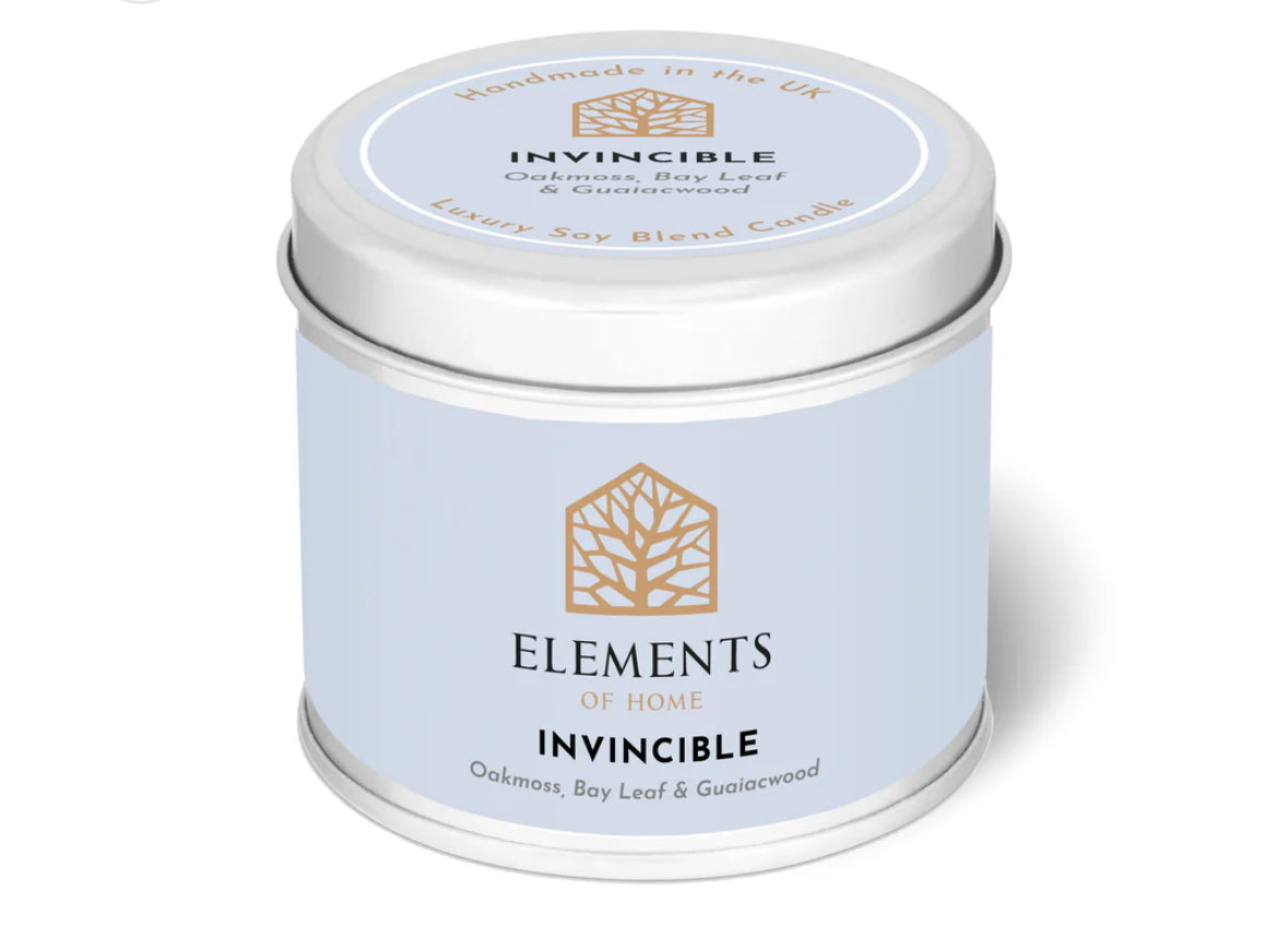 180g Invincible Colour Tin Candle