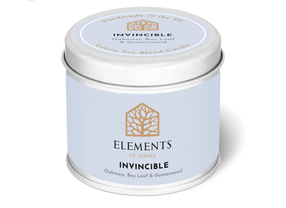 180g Invincible Colour Tin Candle