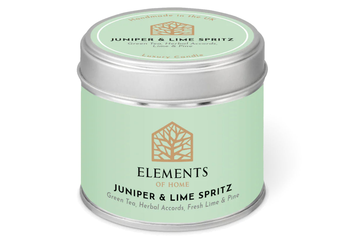 180g Juniper & Lime Spritz Colour Tin Candle