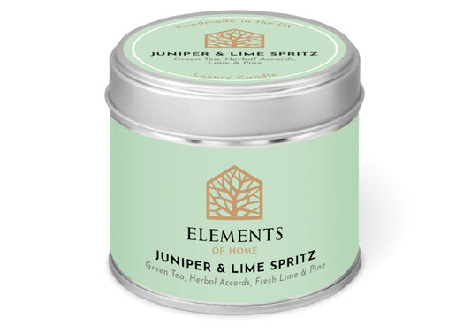 180g Juniper & Lime Spritz Colour Tin Candle