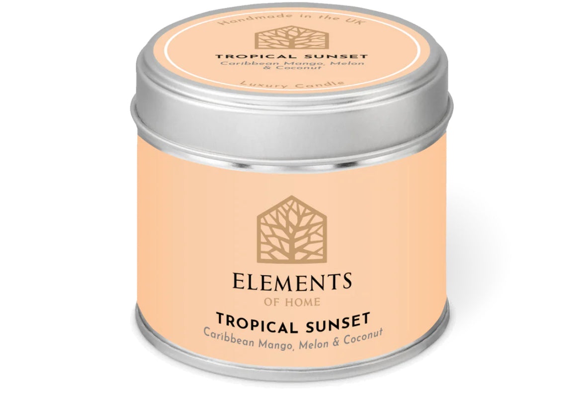 180g Tropical Sunset Colour Tin Candle