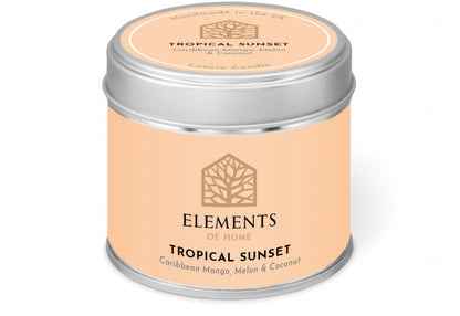 180g Tropical Sunset Colour Tin Candle