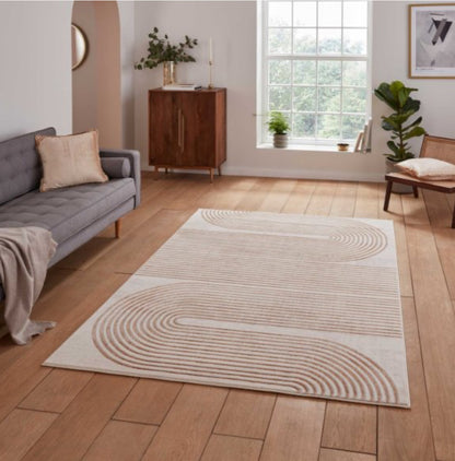 Apollo Bronze/Grey Linear Rug