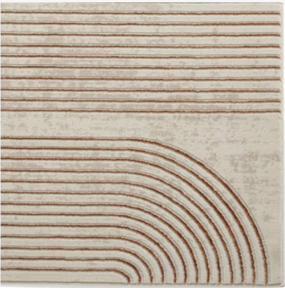Apollo Bronze/Grey Linear Rug