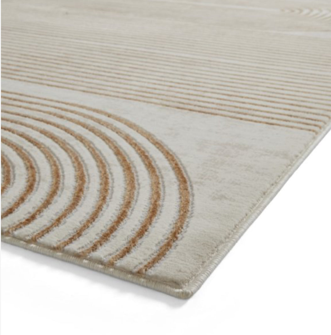 Apollo Bronze/Grey Linear Rug