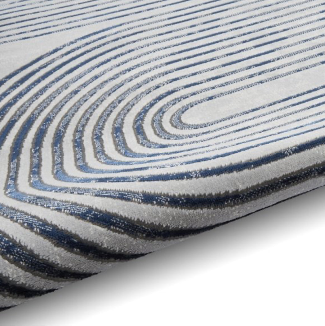 Apollo Grey/Navy Linear Rug