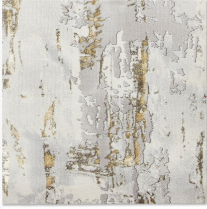Apollo Grey/Gold Abstract Rug