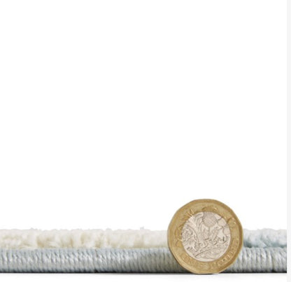 Blue Sorrel Leaves Botanical Rug