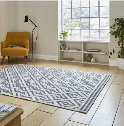 Coral Grey Rug