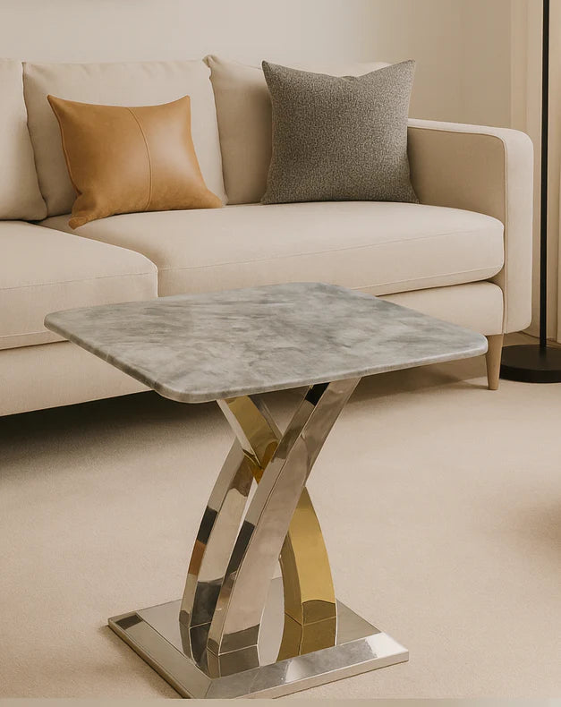Lucy Marble Lamp Table