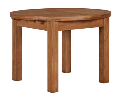 Torino 1.1m Round Extending Dining Table