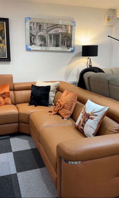 Somerville Power Recliner Corner Genuine Leather Sofa