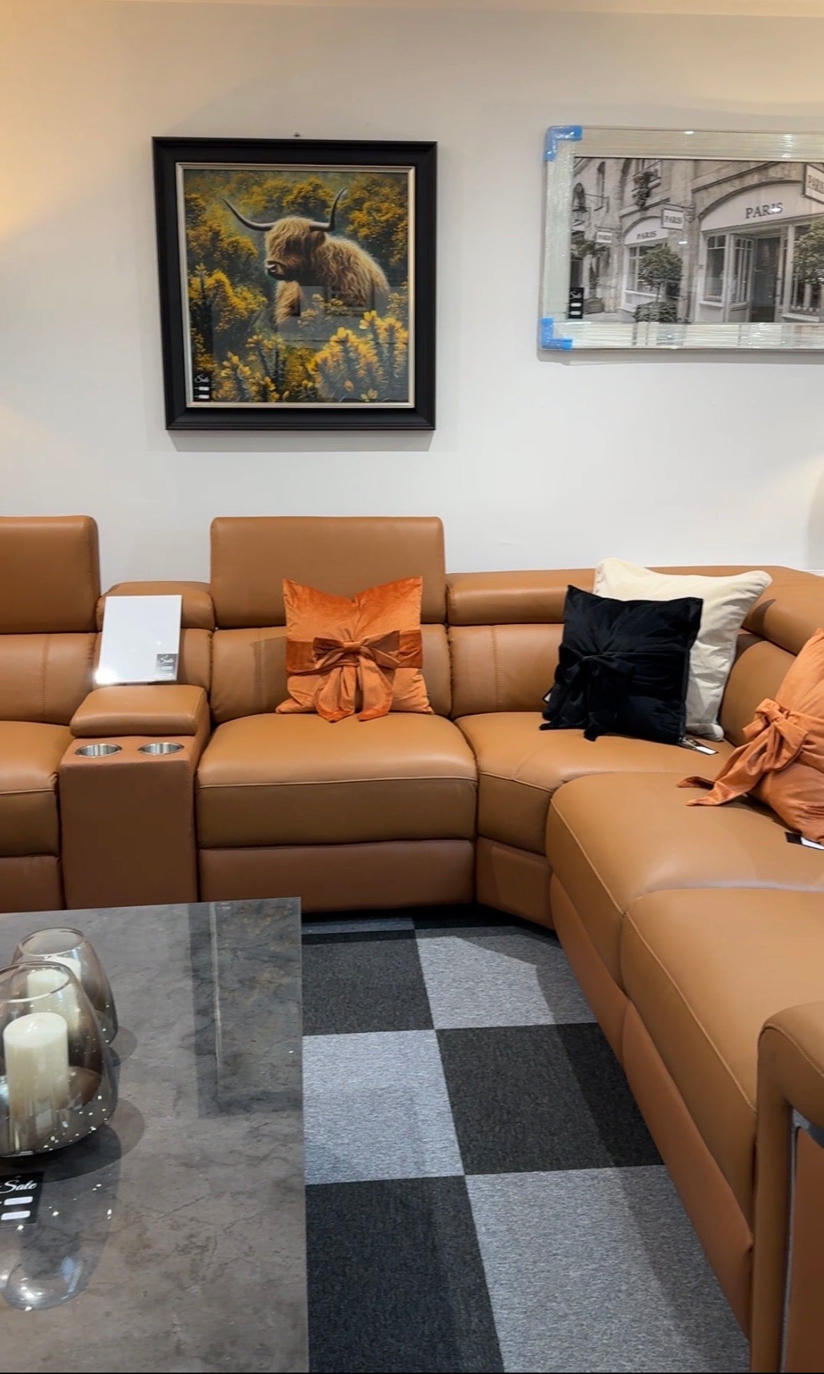 Somerville Power Recliner Corner Genuine Leather Sofa