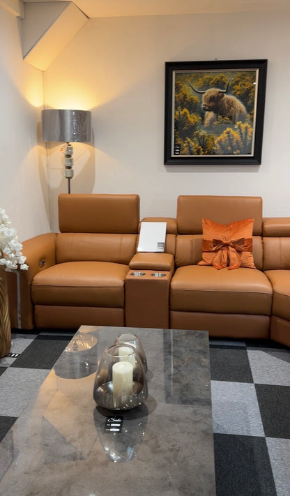 Somerville Power Recliner Corner Genuine Leather Sofa