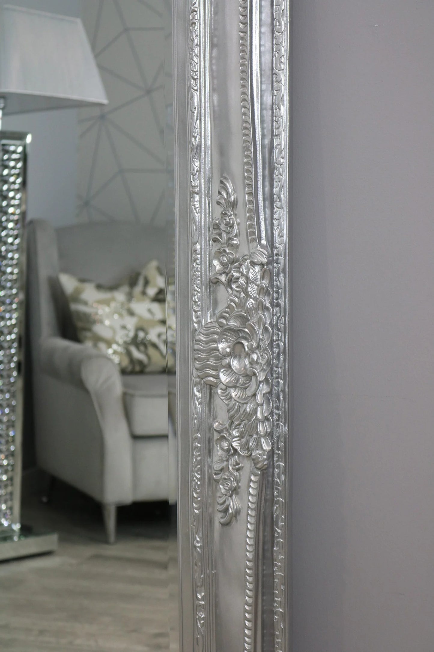 Carved French style mirror