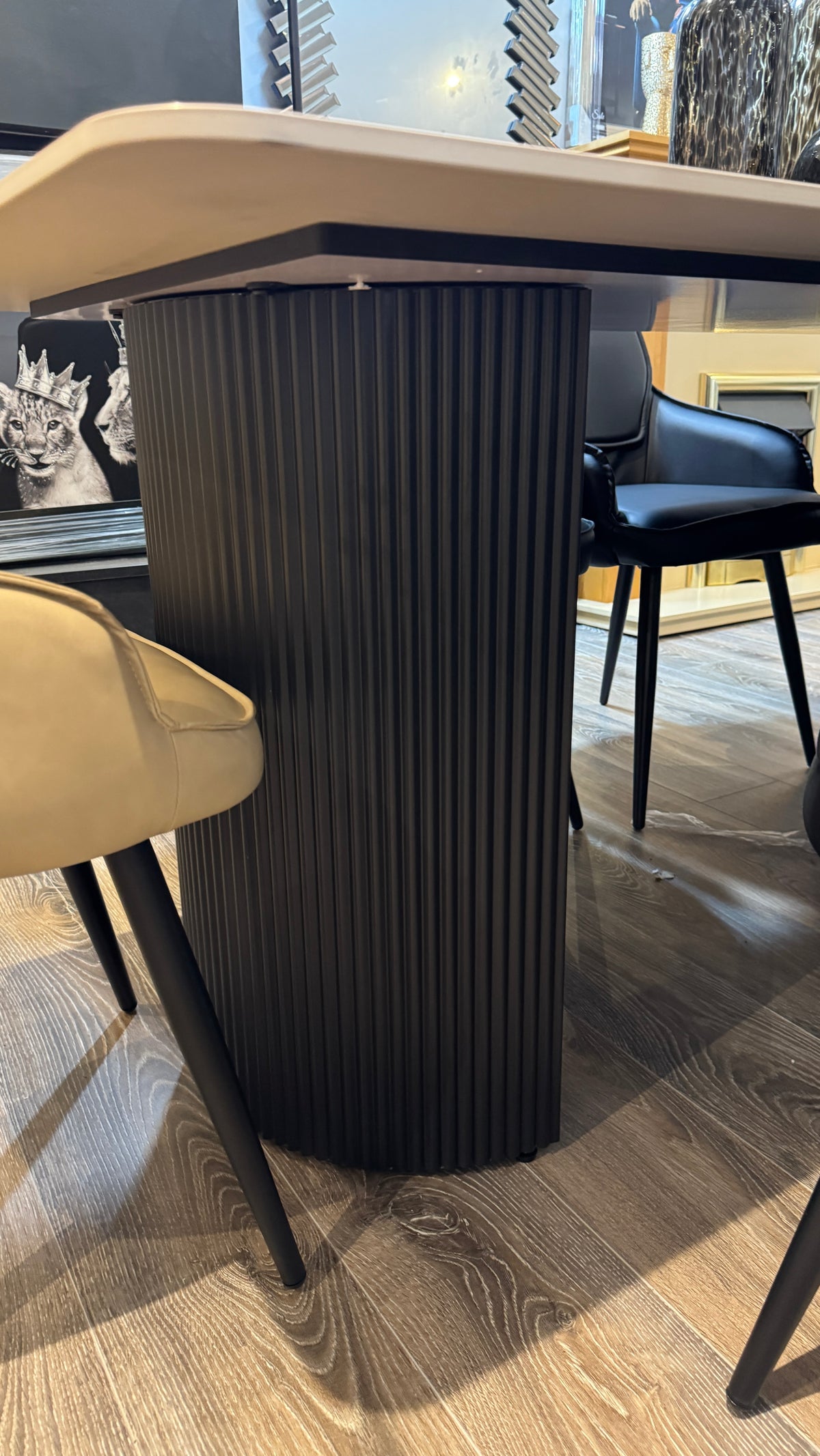 Misty White Sintered Stone Dining Table