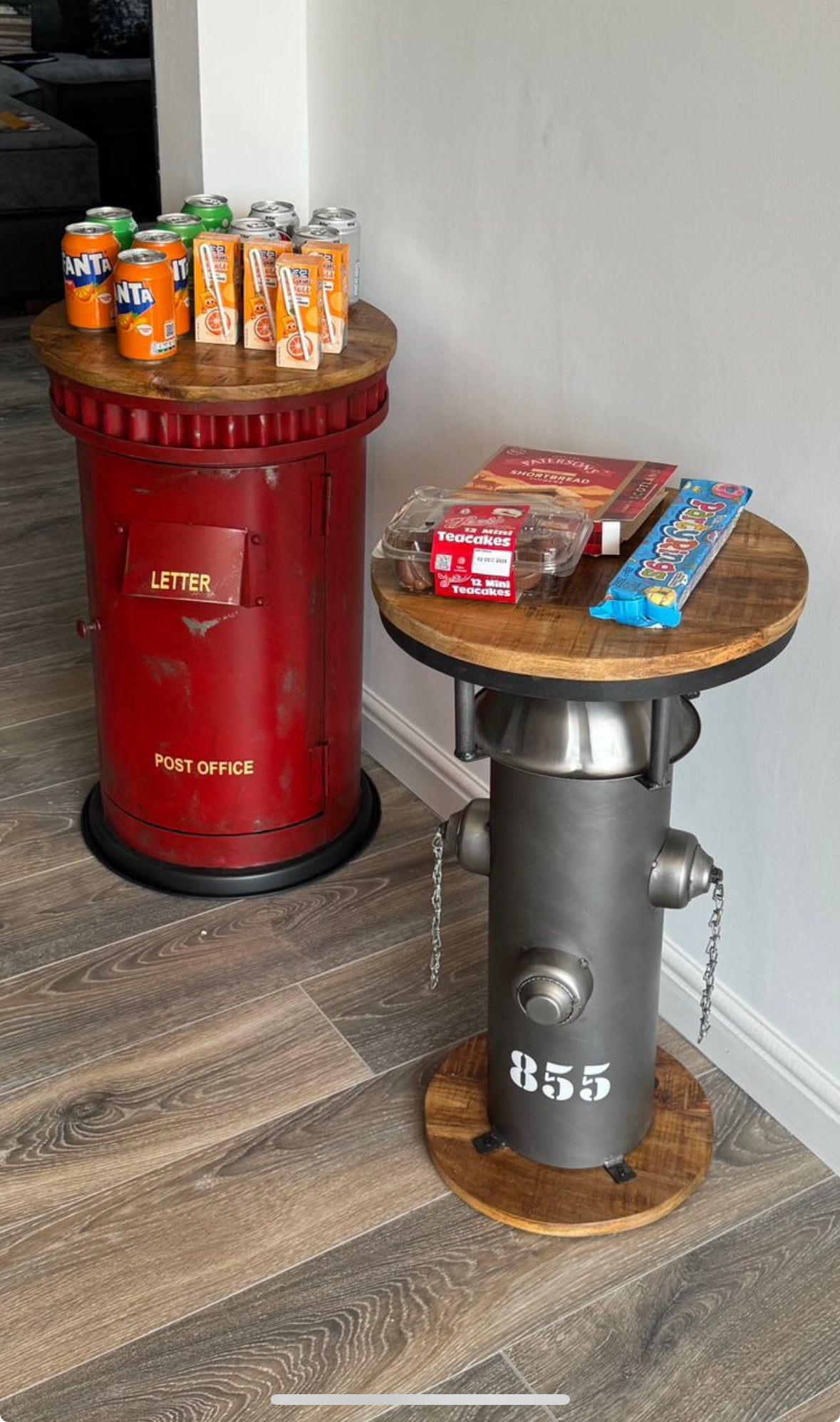 Fire Hydrant Drinks Table