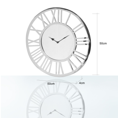 50cm Chrome Wall Clock