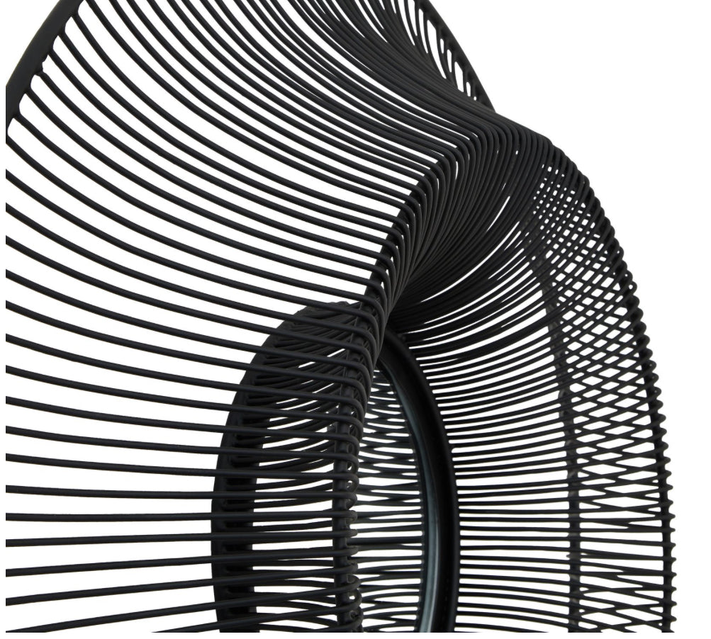 Black Wire Wall Mirror