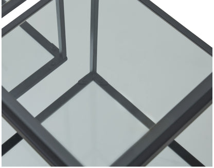 Black Framed Set Of 2 Side Tables