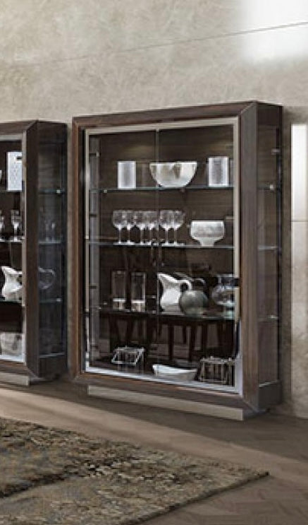Elite Day Silver Birch 2 Door Display Cabinet