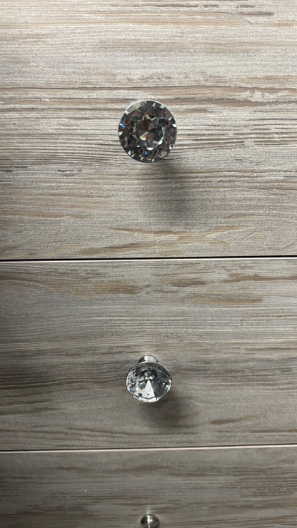 3 Drawer Bedside Cabinet Dark Artwood