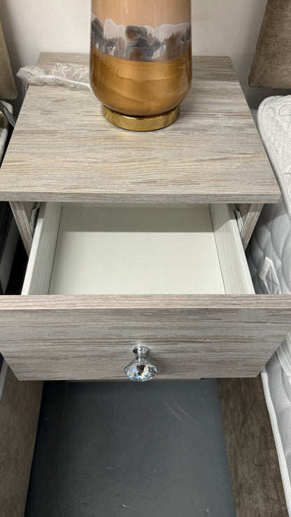 3 Drawer Bedside Cabinet Dark Artwood