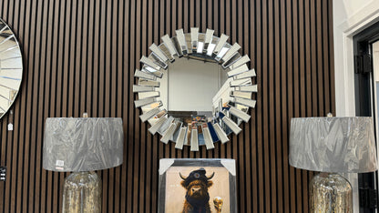 Silver Round Segment Mirror