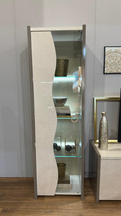 London Italian 1 Door Display Cabinet