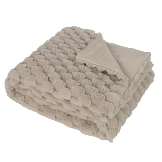 Paul Moneypenny Koochikoo Blanket Throw Taupe