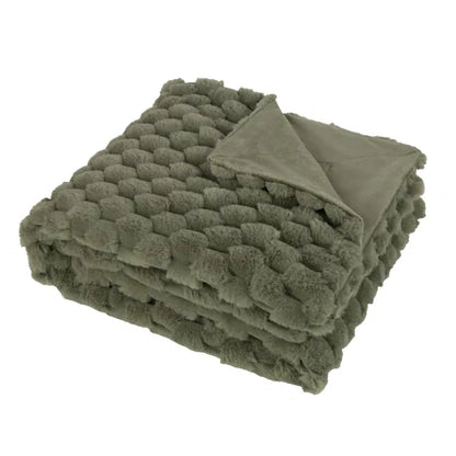 Paul Moneypenny Koochikoo Blanket Throw Sage Green