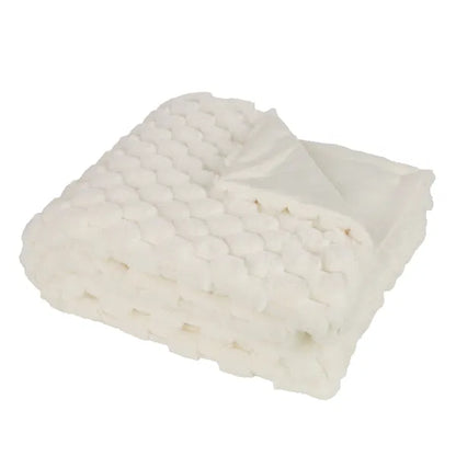 Paul Moneypenny Koochikoo Blanket Throw Ivory