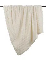 Paul Moneypenny Koochikoo Blanket Throw Ivory